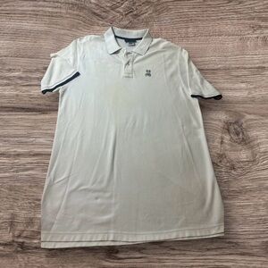 Psycho Bunny Polo Size 9 Men’s Cole Short Sleeve Polo Off White/Navy B6K523R1PC